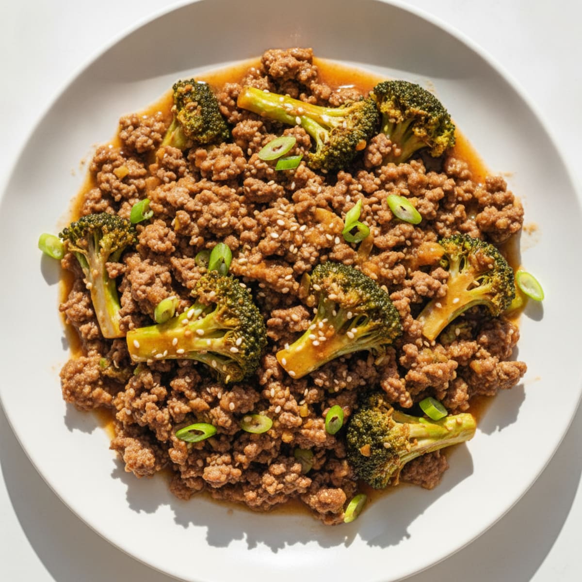 Ground Beef and Broccoli Stir-Fry