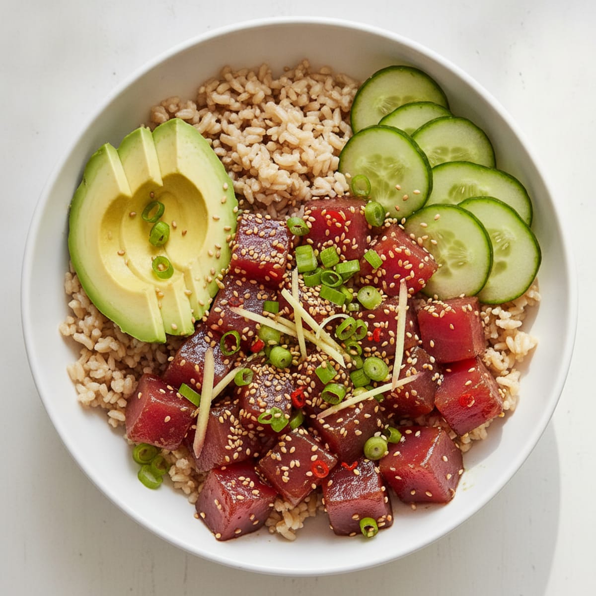 Hawaiian Ahi Tuna Poke Bowl