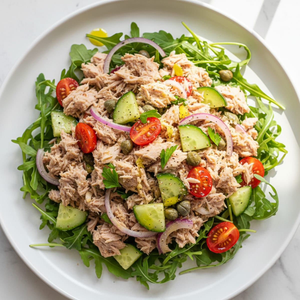 Mediterranean Tuna Salad with Capers