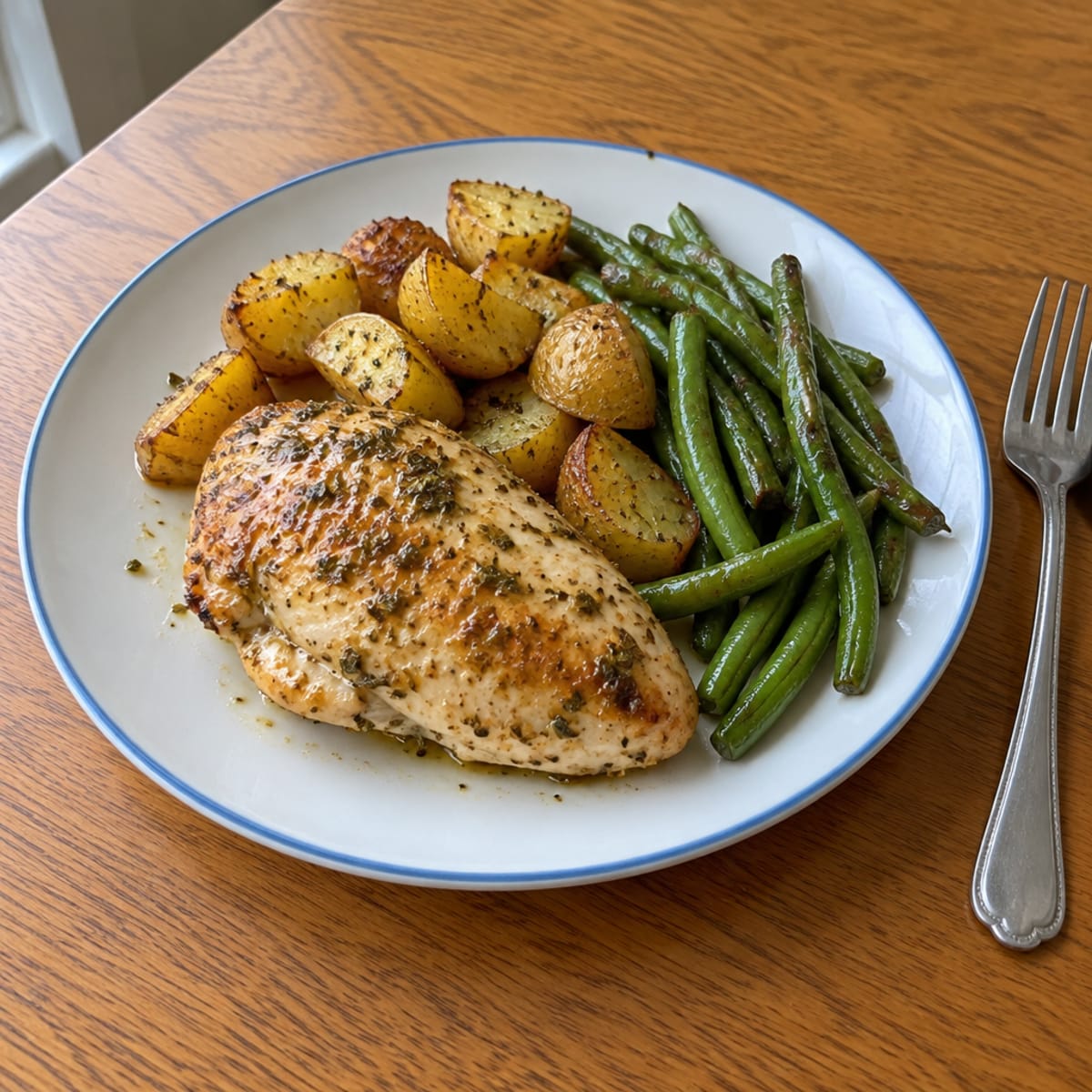 Juicy lemon herb roasted chicken