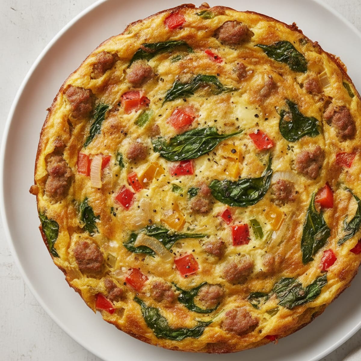 Sausage and Pepper Egg Casserole