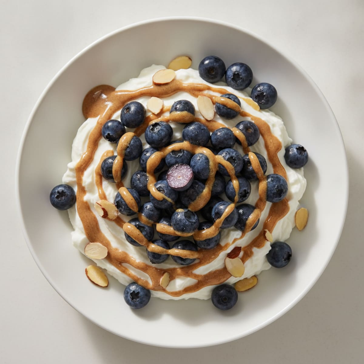 Greek Yogurt Protein Bowl with Berries and Almond Butter