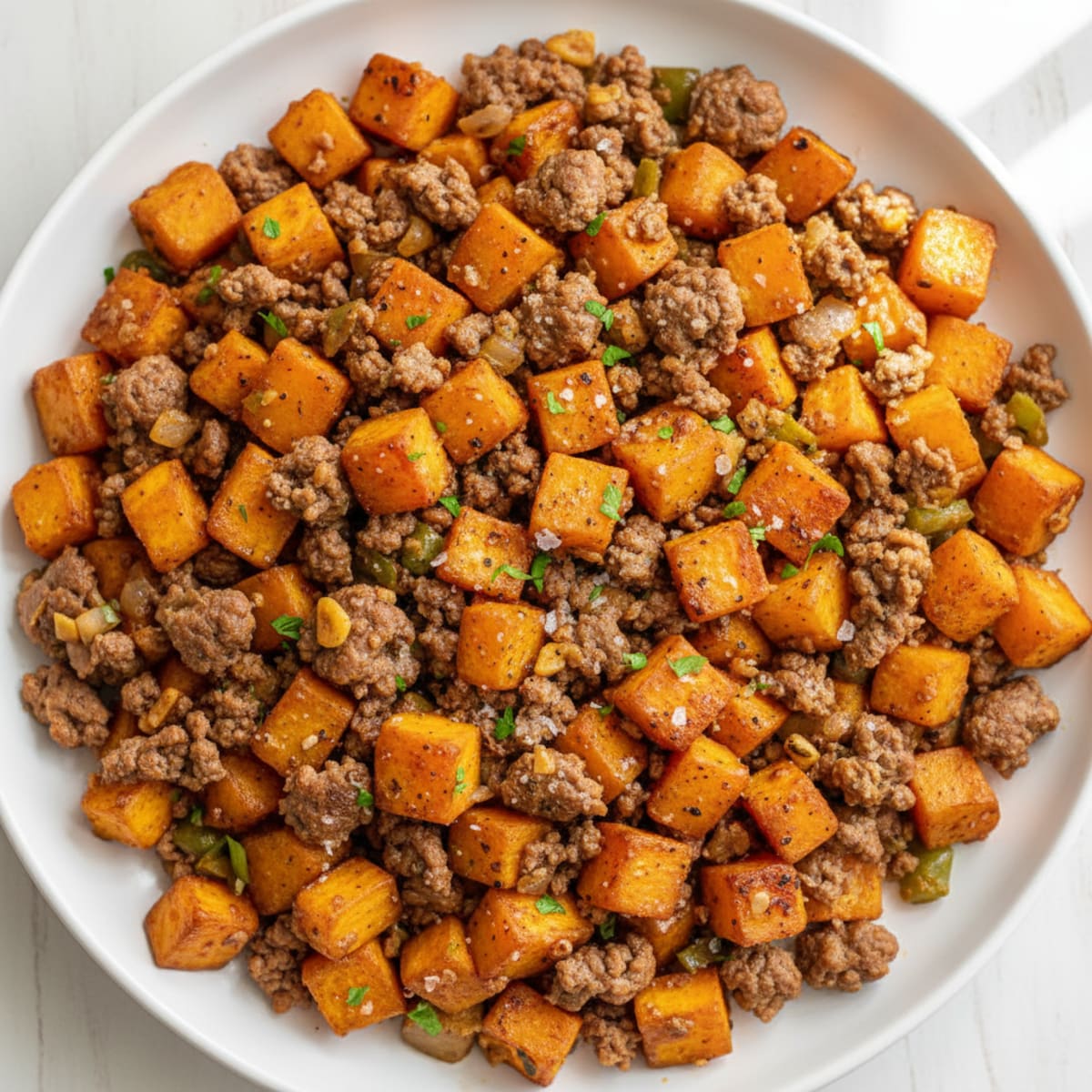 Ground Beef Sweet Potato Hash