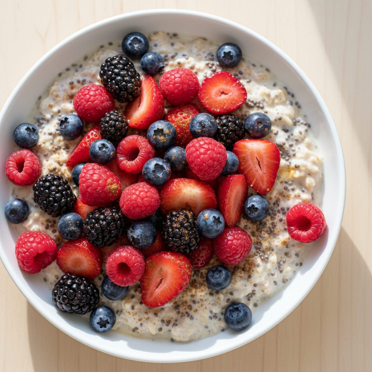 Overnight Oats with Berries