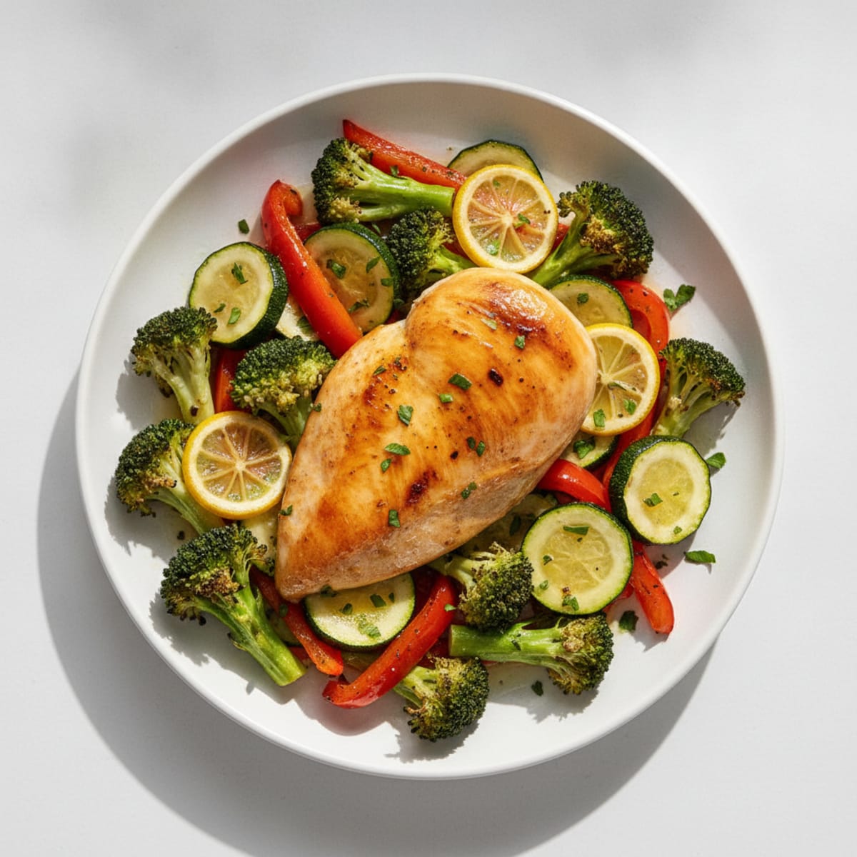 Lemon Herb Chicken with Roasted Vegetables