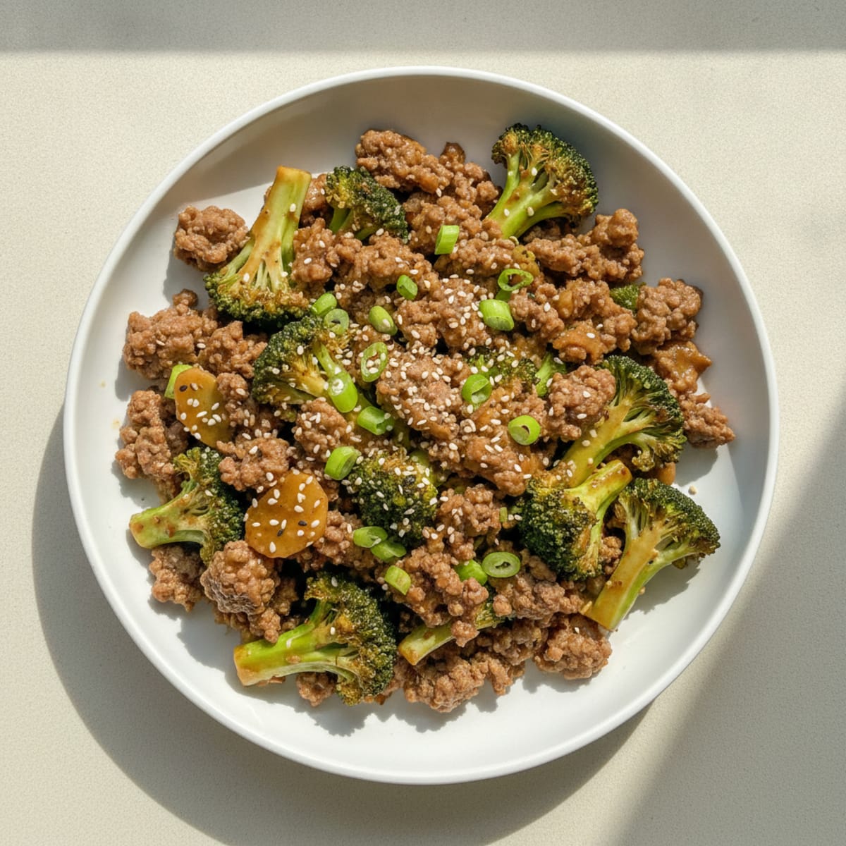 Ground Beef and Broccoli Stir-Fry