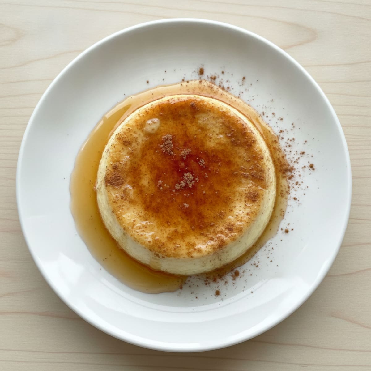 Silky Protein Flan with Cinnamon