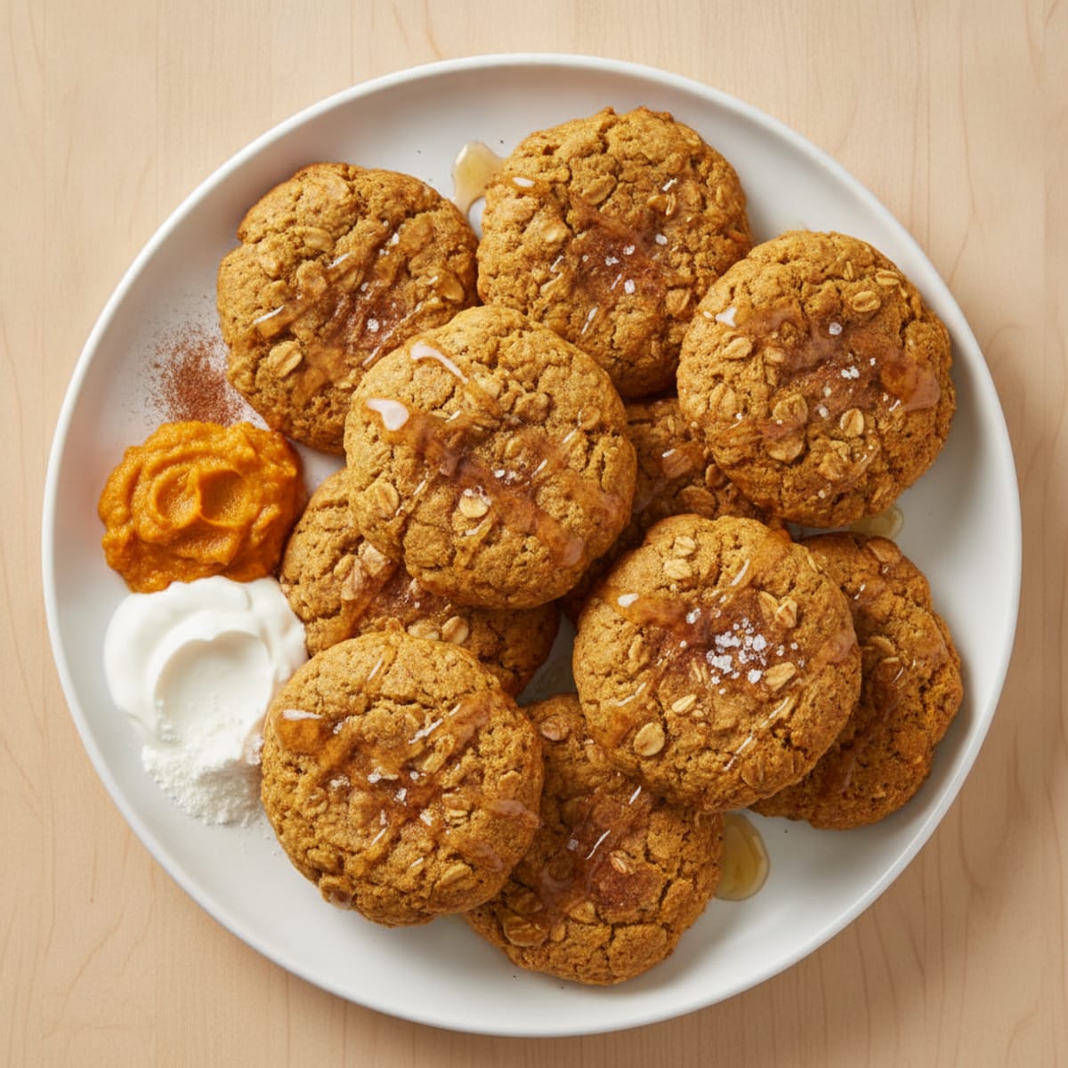Baked Pumpkin Protein Cookies