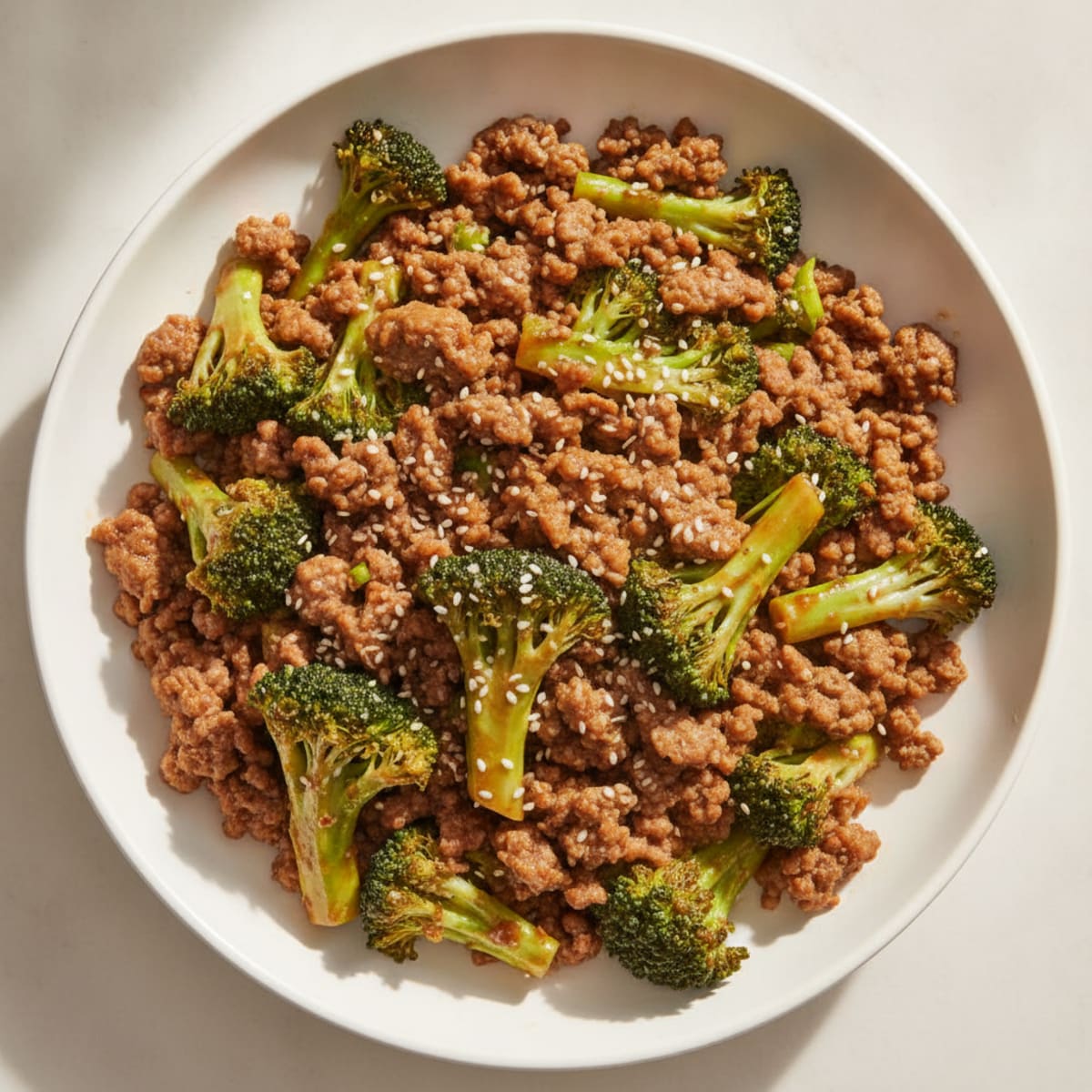 Ground Beef and Broccoli Stir-Fry