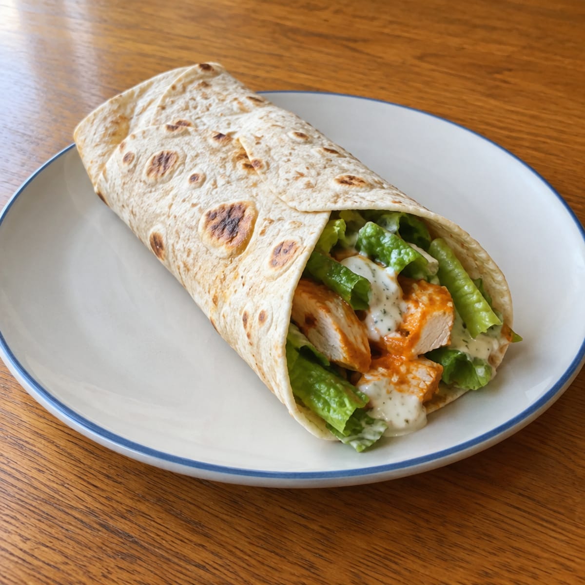 Buffalo ranch chicken wrap