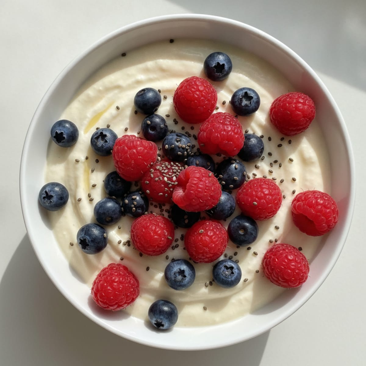 Silky Greek Yogurt Protein Pudding with Berries