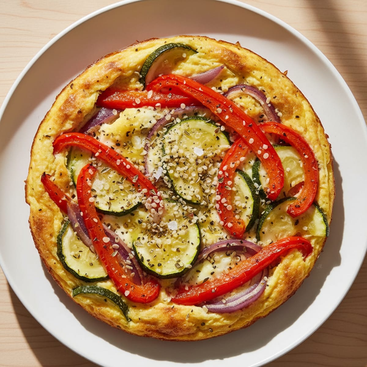 Mediterranean Roasted Vegetable Egg Bake