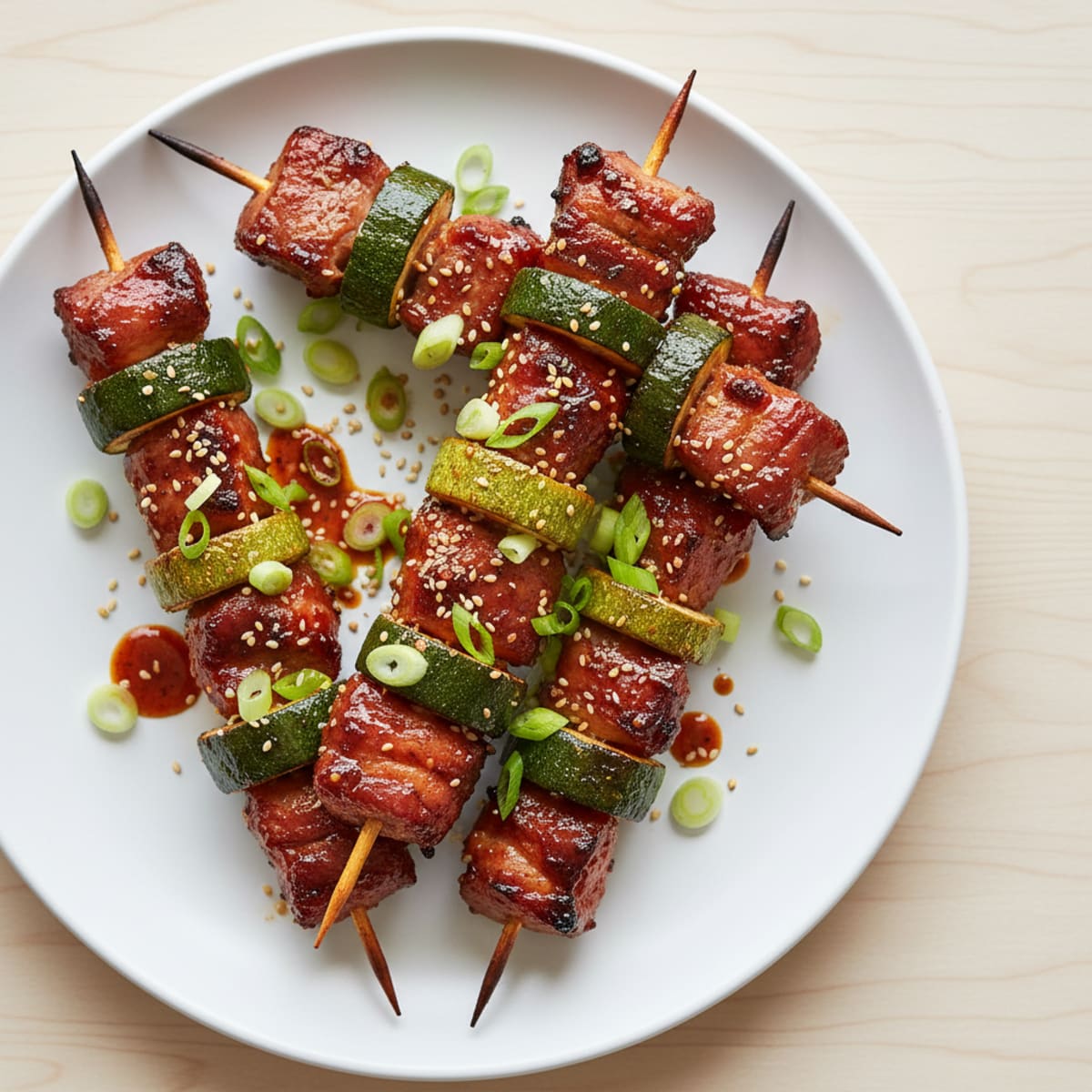 Spicy Gochujang Pork Skewers