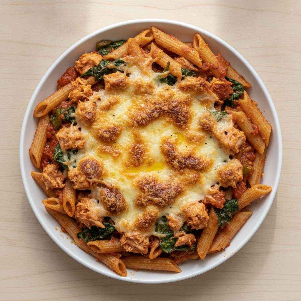 Mexican-Inspired High-Protein Tuna Pasta Bake