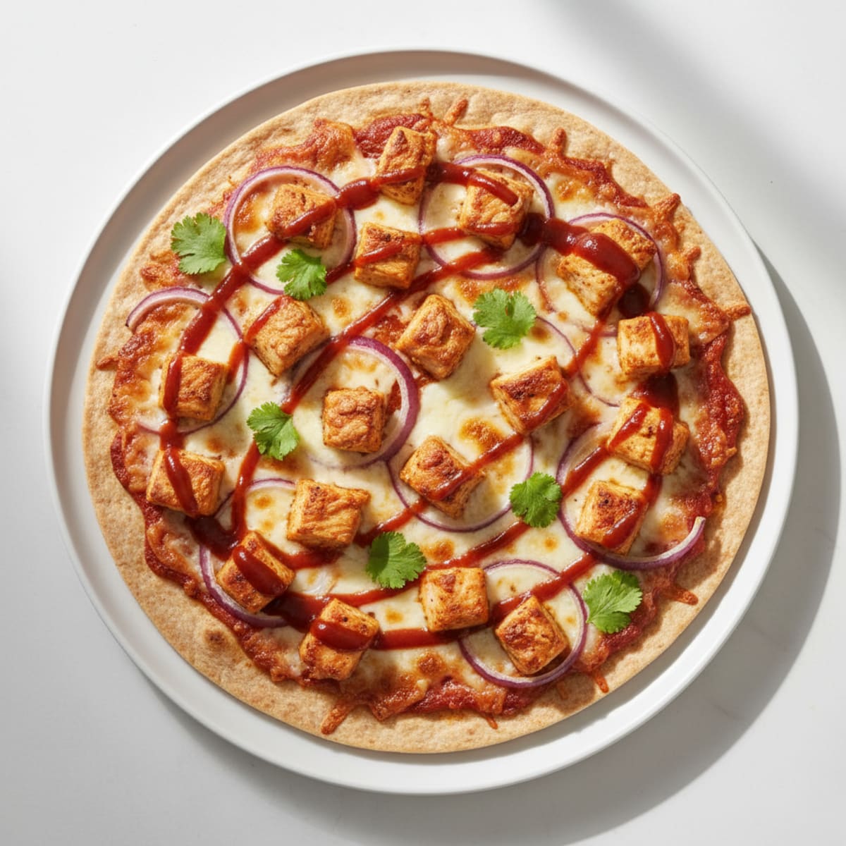 High-Protein BBQ Chicken Pizza
