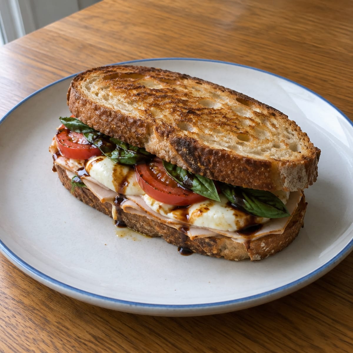 Grilled caprese sandwich