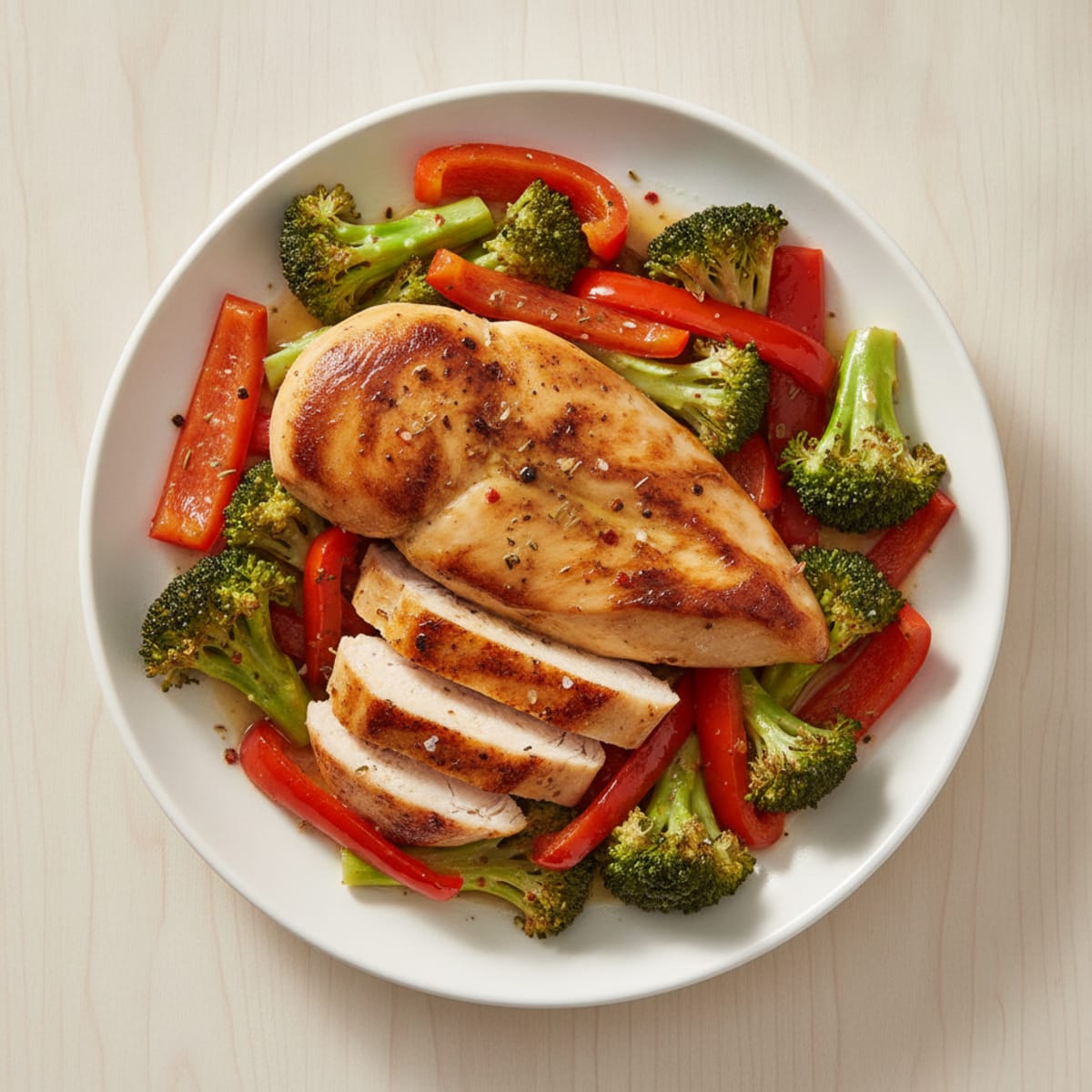 Pan-Seared Chicken with Roasted Vegetables