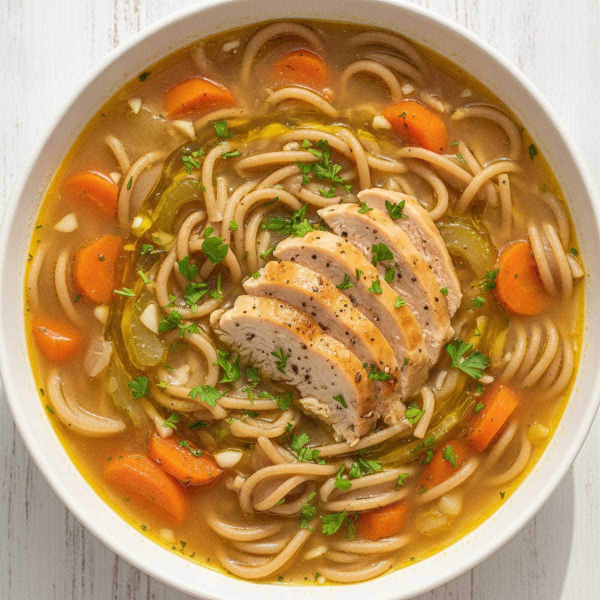 Hearty Chicken Noodle Soup
