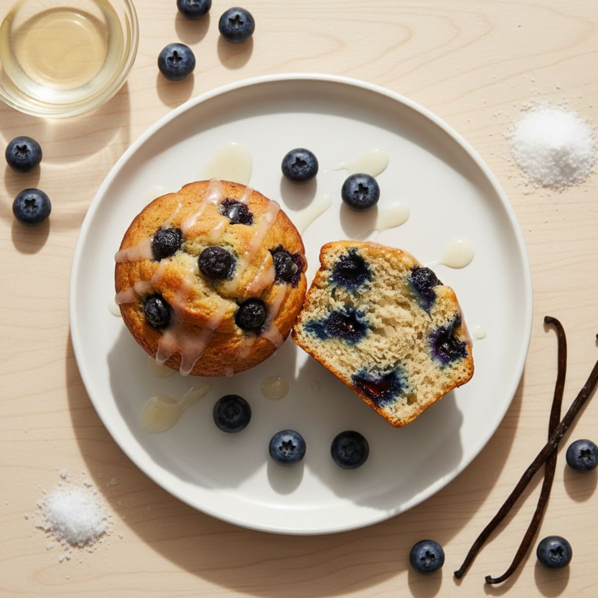 Rice Protein Berry Muffins