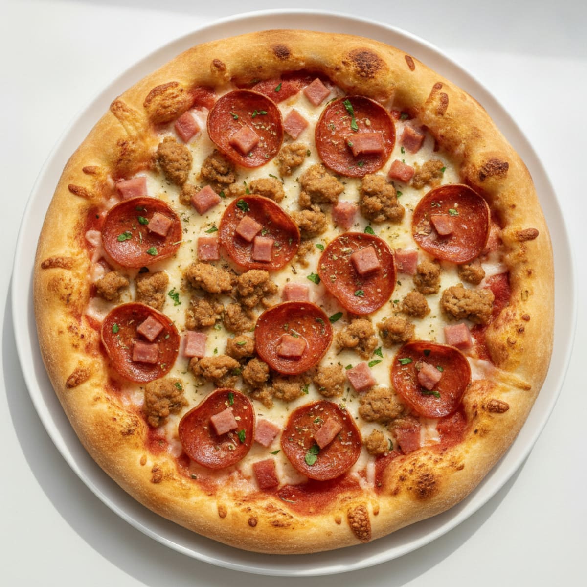 Stuffed Crust Meat Lovers Pizza
