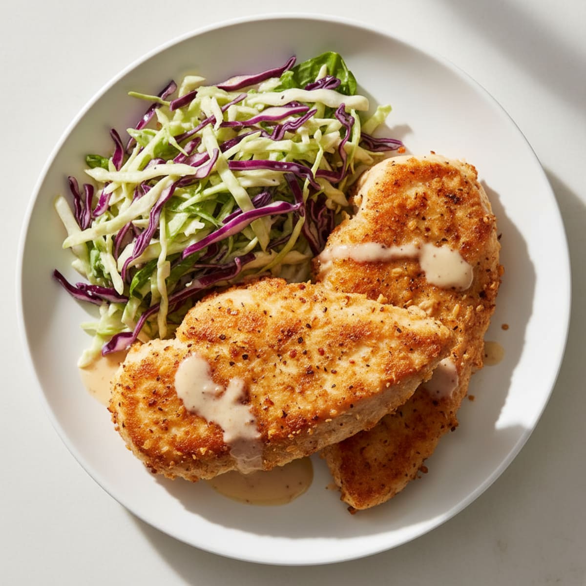 Buttermilk Fried Chicken with Coleslaw