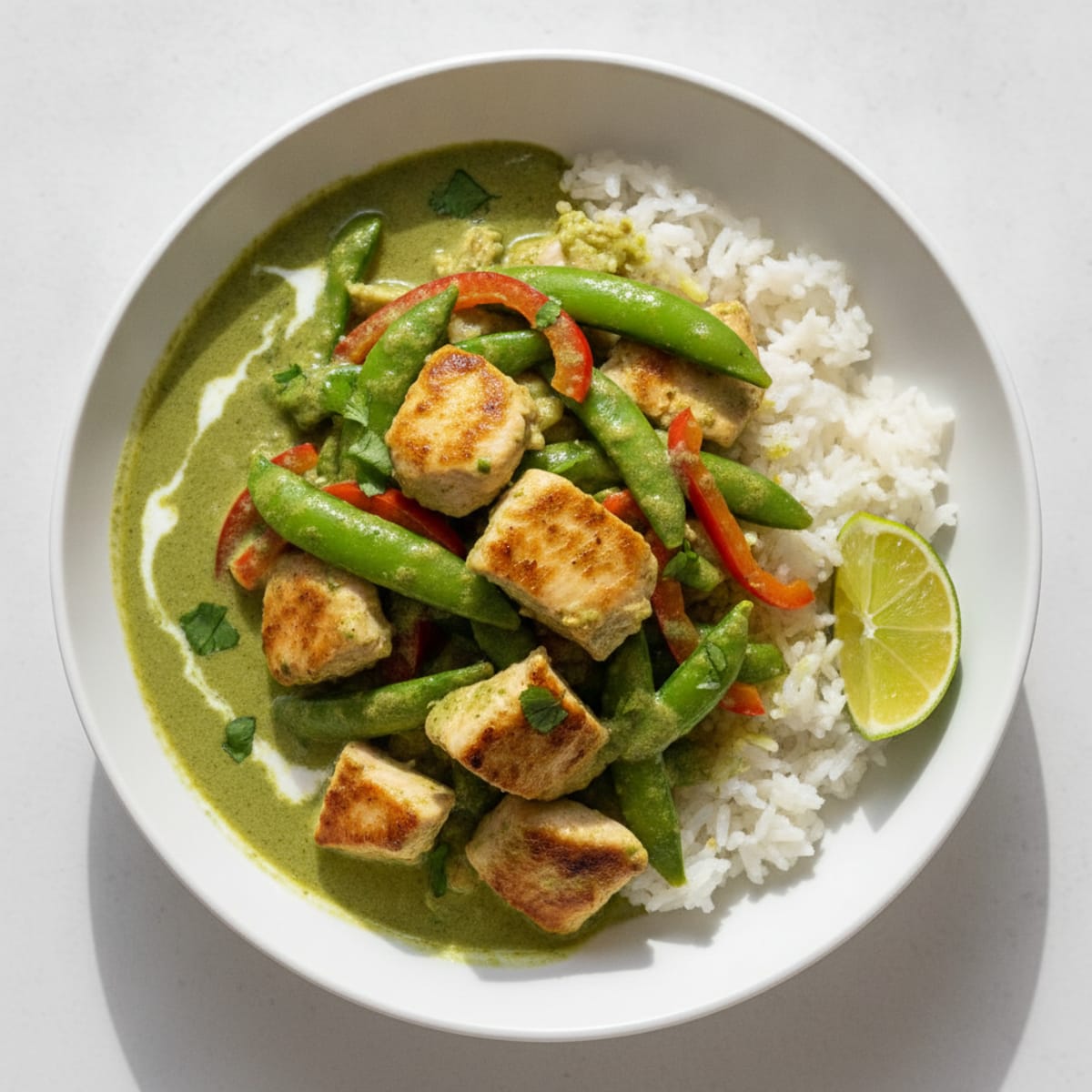 Thai Green Curry Chicken with Jasmine Rice