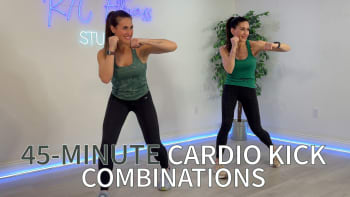 upcoming session: (4/22/25) 45-Minute Cardio Kick Combinations