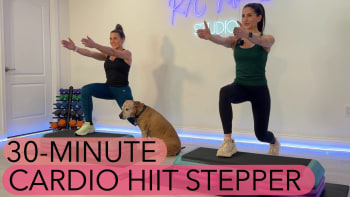 upcoming session: (1/23/26) 30-Minute Cardio HIIT Stepper 