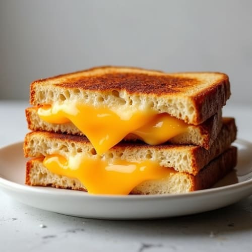 Crispy Three-Cheese Sourdough Melt
