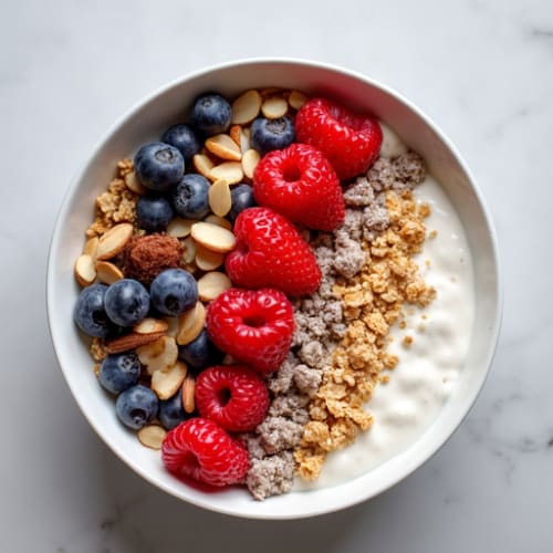 Protein-Packed Berry Crunch Greek Yogurt Bowl