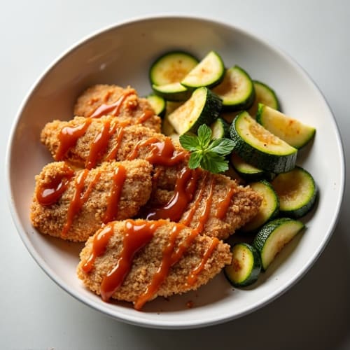Crispy Baked BBQ Ranch Chicken Bowl