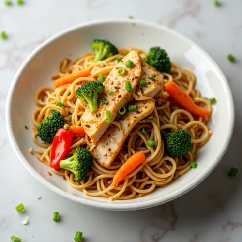 Sesame-Ginger Shirataki Noodle Stir-Fry
