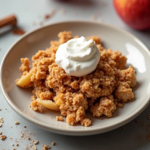 Cinnamon-Spiced Baked Apple Oat Crumble