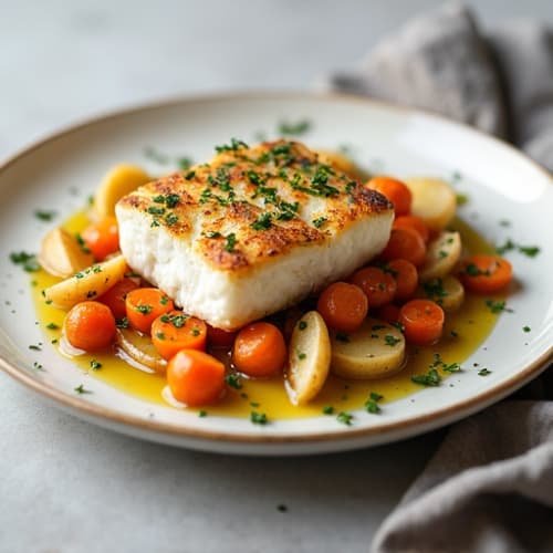Herb-Roasted Cod with Root Vegetables
