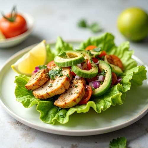 Herb-Grilled Chicken Lettuce Wrap