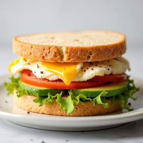 Protein-Packed Egg White and Turkey Breakfast Sandwich