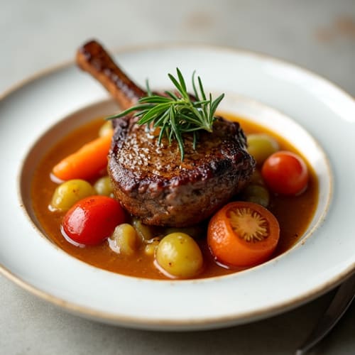 Slow-Cooked Rosemary Garlic Lamb Shank Stew