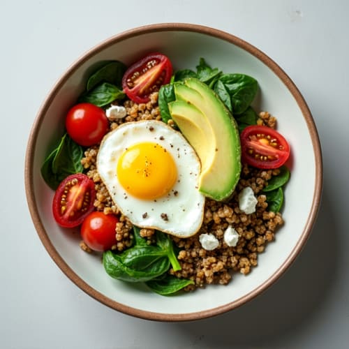 Protein-Packed Spinach and Egg White Breakfast Bowl