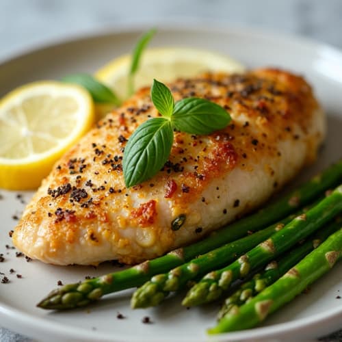 Herb-Crusted Lemon Garlic Chicken Breast