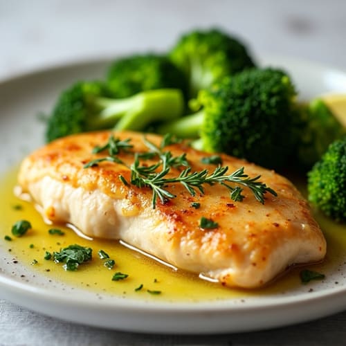 Herb-Citrus Pan Seared Chicken with Garlic