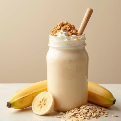Protein Shake with Peanut Butter and Banana