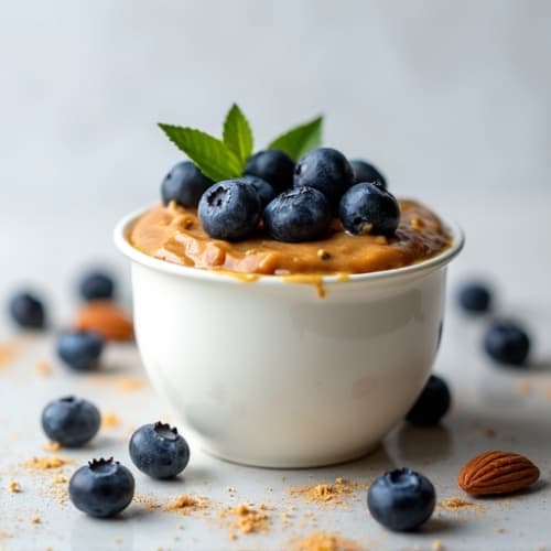 Greek Yogurt with Almond Butter and Blueberries