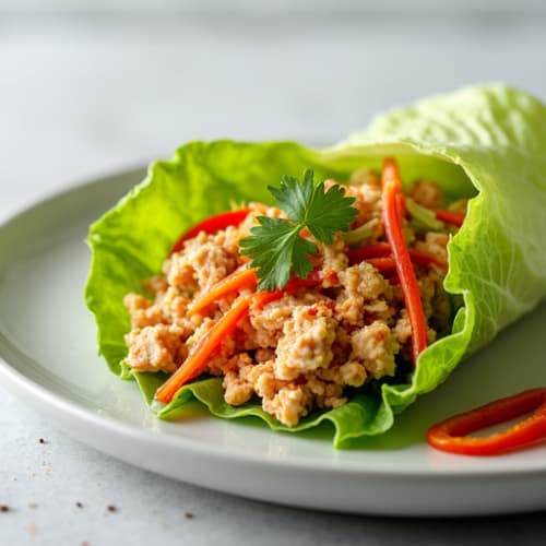 Spicy Sriracha Tuna Lettuce Wrap