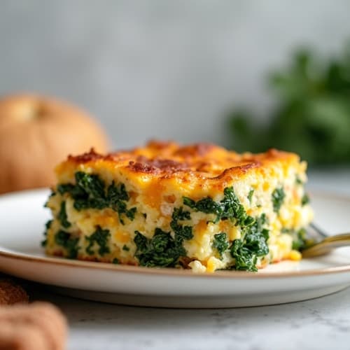 Protein-Packed Sausage and Kale Breakfast Strata