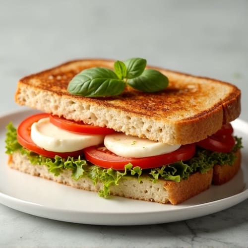 Fresh Mozzarella and Tomato Pesto Melt