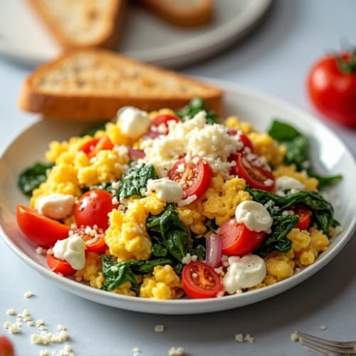 Egg White Scramble with Roasted Vegetables