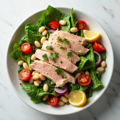 Tuna and White Bean Salad with Lemon Vinaigrette
