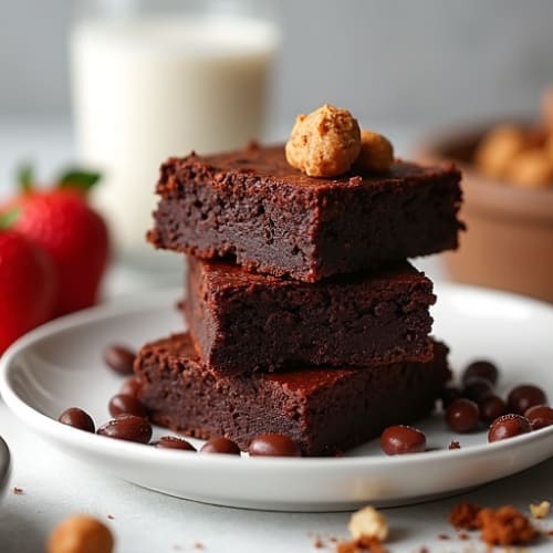 Fudgy Dark Chocolate Sweet Potato Brownies