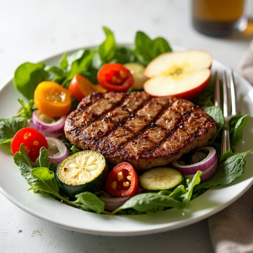 Grilled Steak and Roasted Vegetable Salad