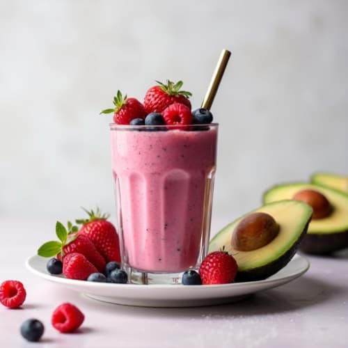 Berry Protein Smoothie with Chia Seeds